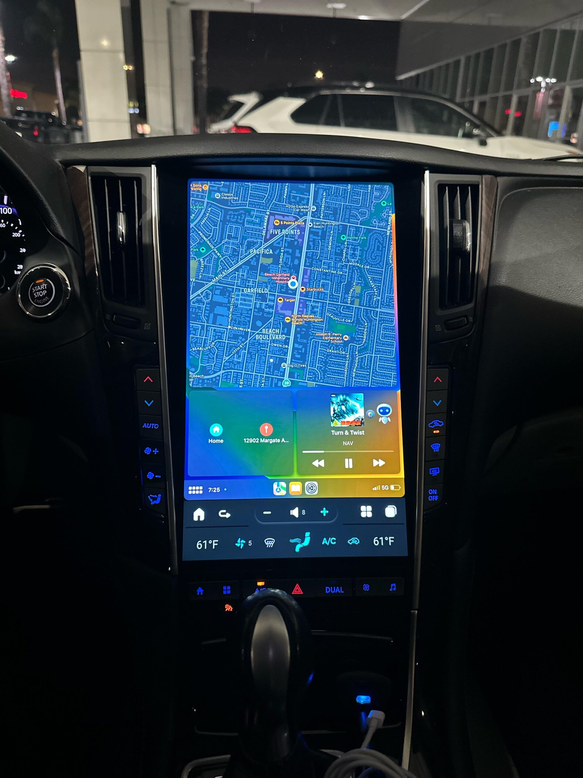 Infiniti Q50 Tesla Screen